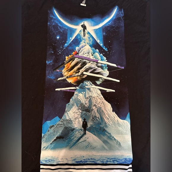 Imaginary Foundation Ice and Space Graphic Tee Black Medium - Picture 2 of 5